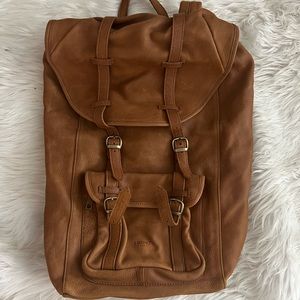 Imedici made in Italy brown leather backpack